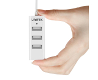 Unitek HUB 4x USB 2.0 Biały - 313419 - zdjęcie 2
